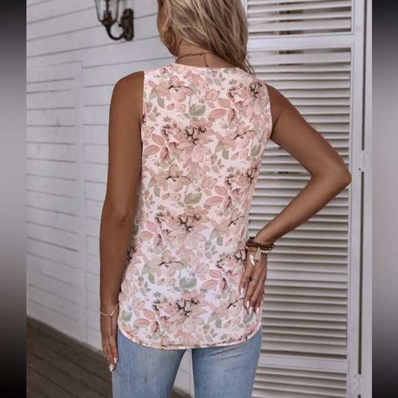 Boho floral print chiffon blouse - Picture 3 of 7